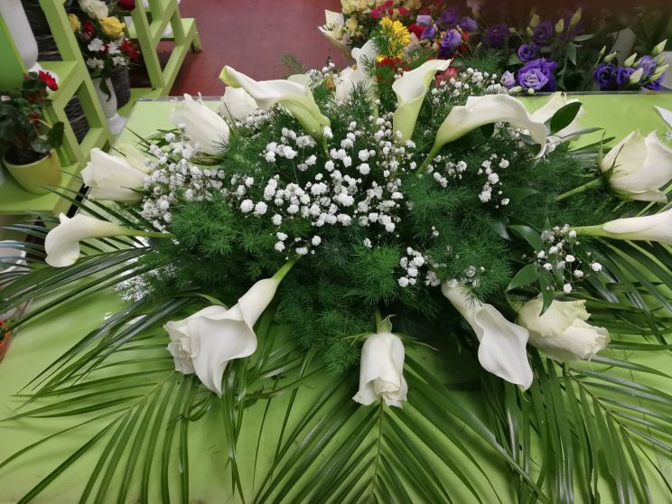 Koporsódísz hosszúkás alakú